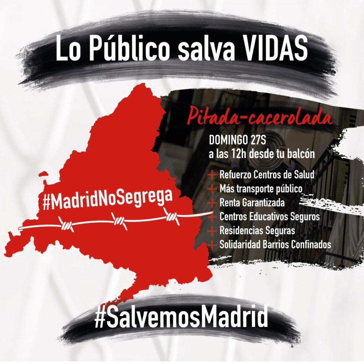 Lo Público salva vidas, Madrid no segrega