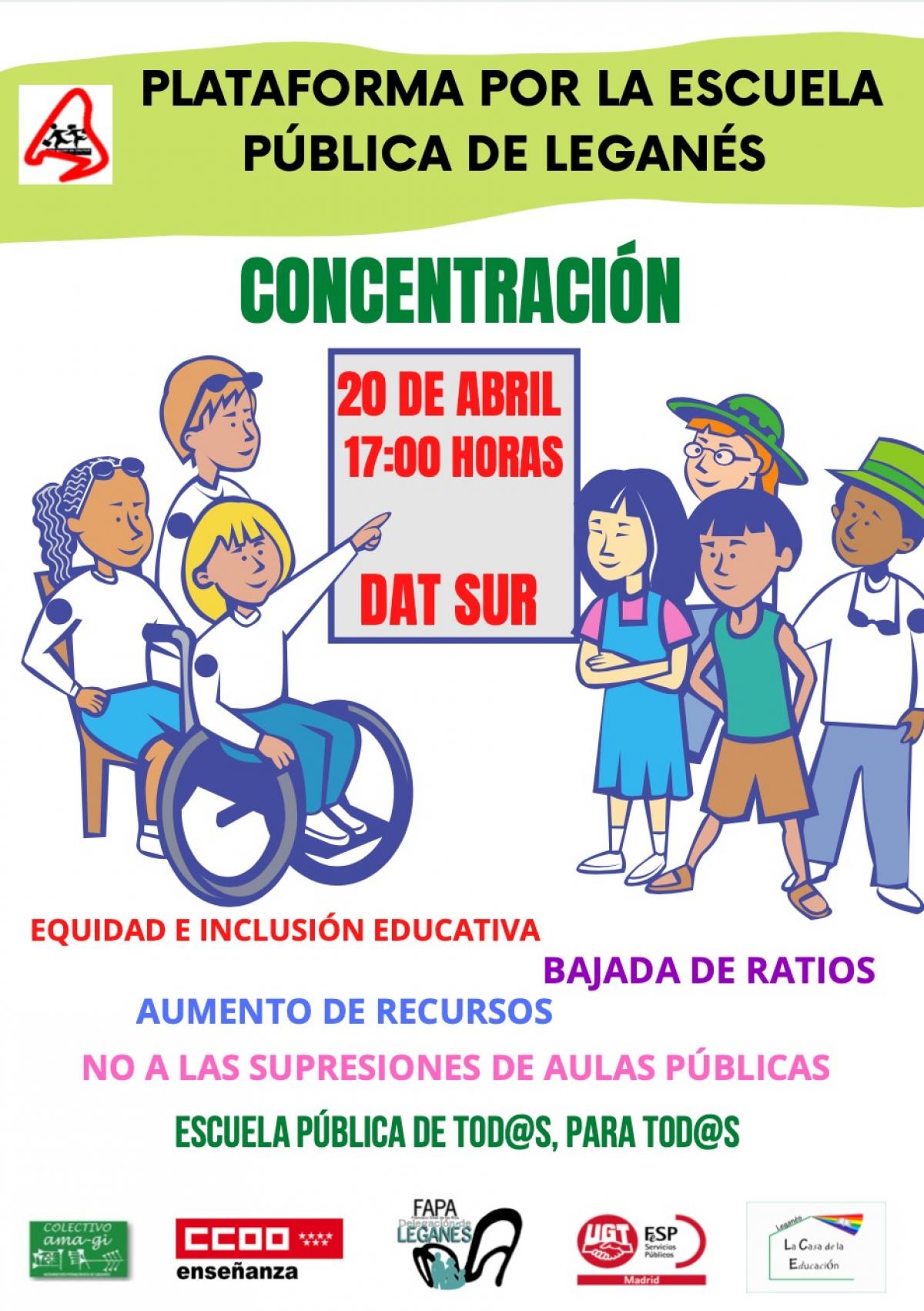 Movilización Leganés día 20 de abril