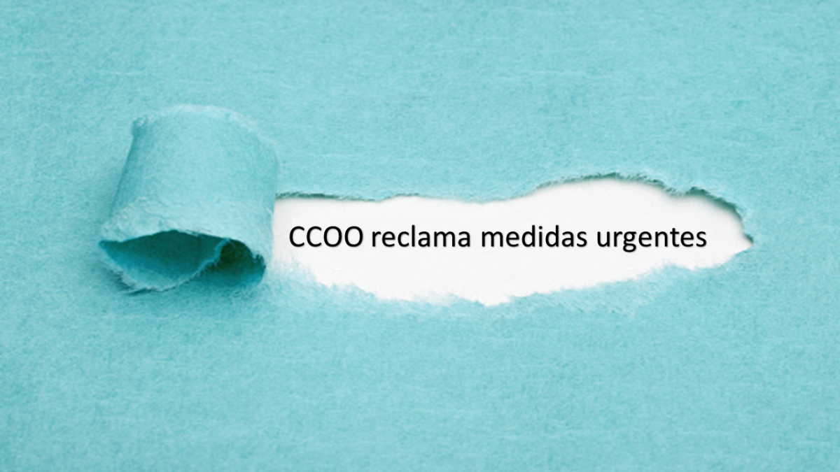 CCOO reclama medidas urgentes