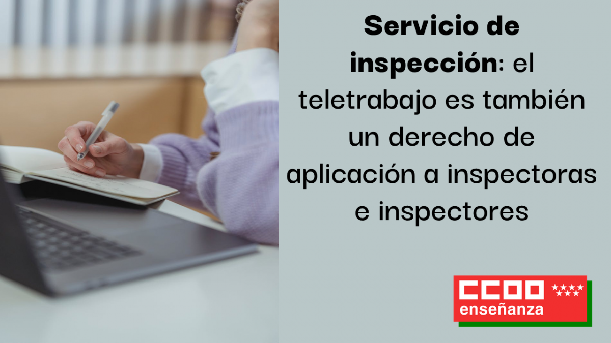El teletrabajo es también un derecho de aplicación a inspectoras e inspectores