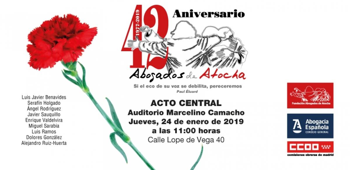 42 aniversario Abogados de Atocha