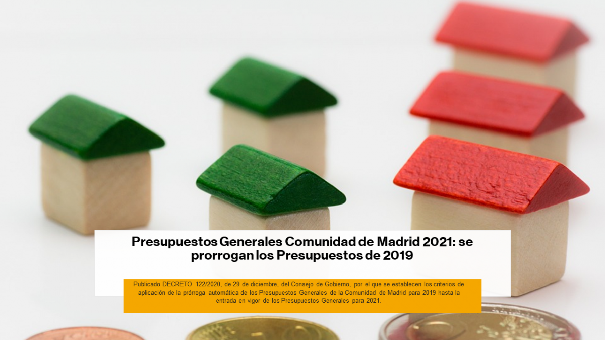 Presupuestos Generales Comunidad de Madrid 2021