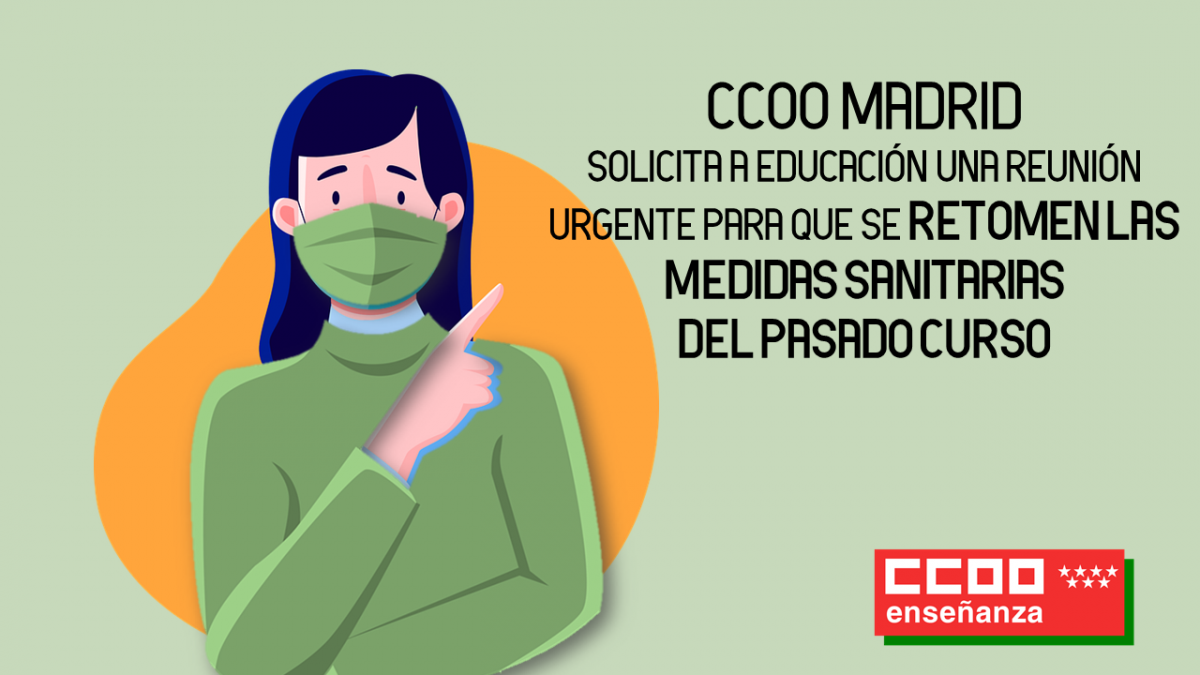 CCOO Madrid solicita a Educación una reunión urgente
