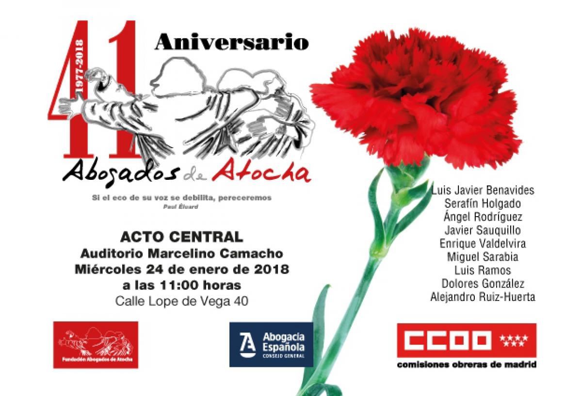 41 aniversario abogados de Atocha