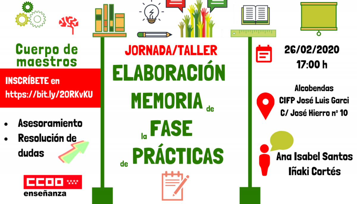 Jornada/taller para la elaboracin de la memoria de la fase de prcticas Alcobendas