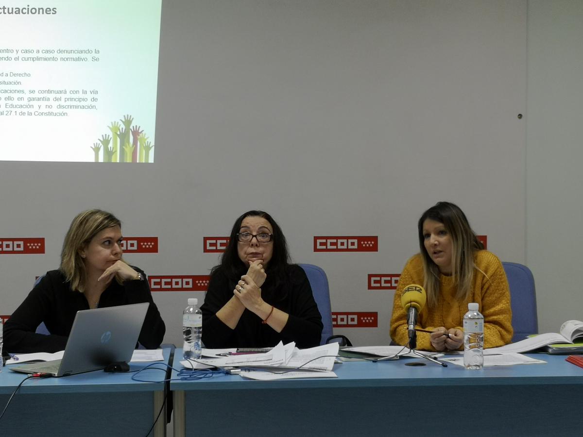 CCOO denuncia que faltan 315 especialistas en Pedagoga teraputica y en Audicin y lenguaje en los centros de primaria y secundaria de la zona sur de Madrid