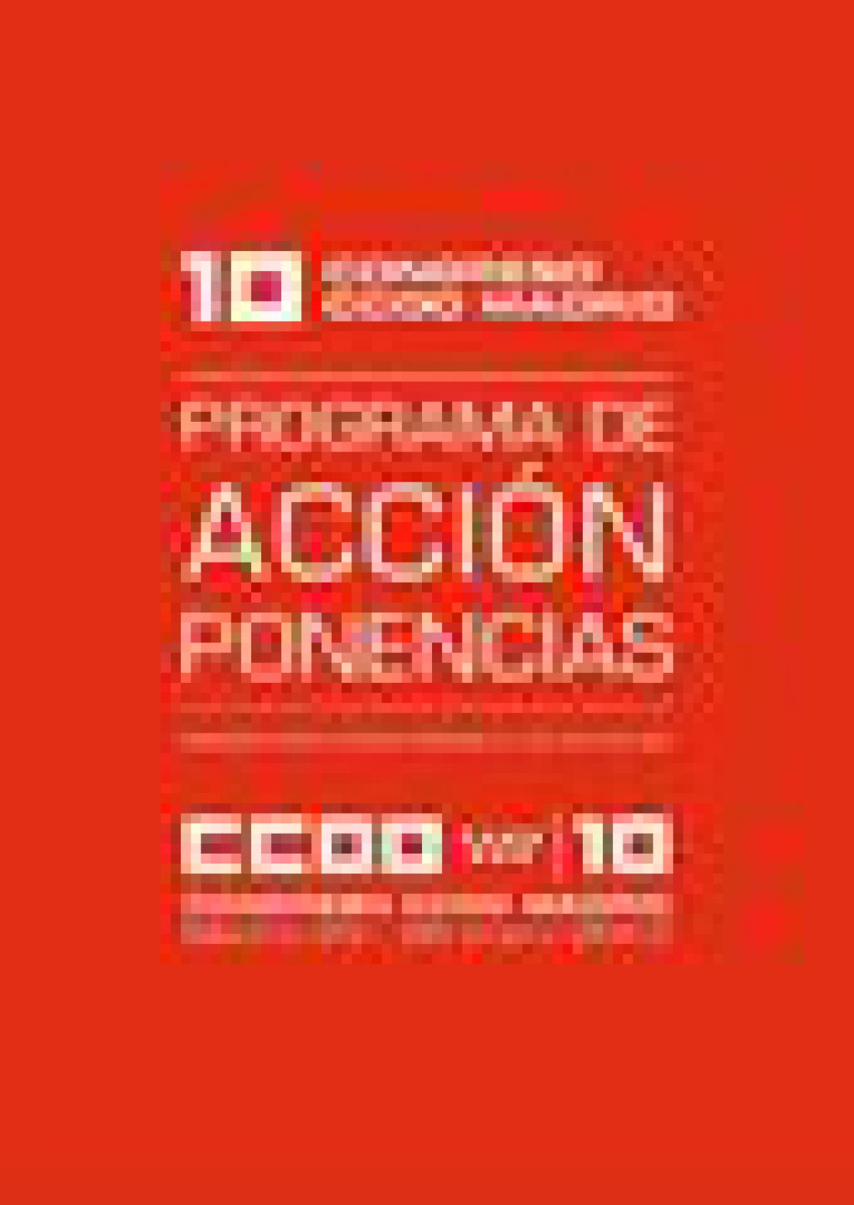 Ponencias 10 Congreso de CCOO Madrid
