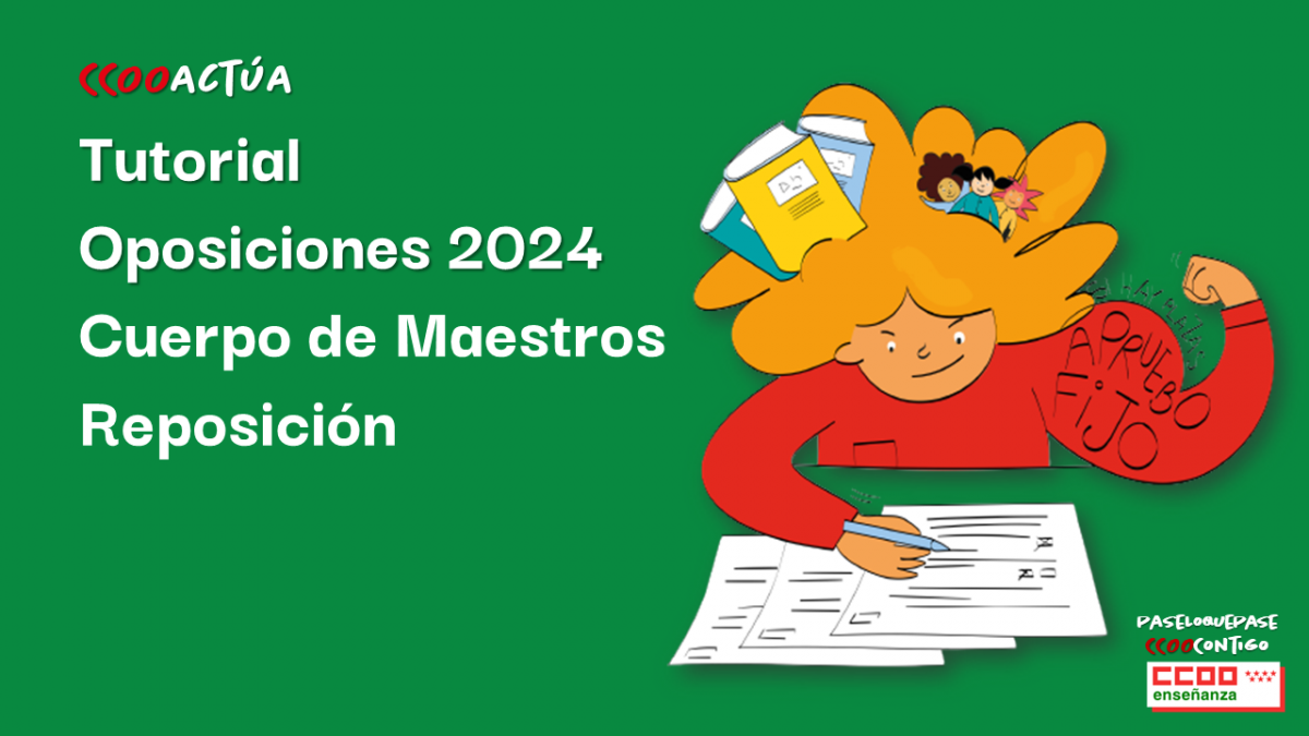 Tutorial Oposiciones 2024 Cuerpo de Maestros Reposicin
