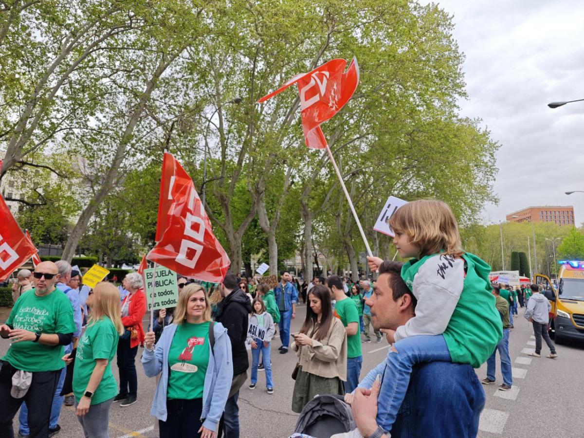 Manifestacin  Marea Verde, 6 de abril de 2024